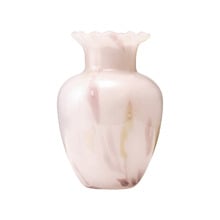 2 Piece Frill Soda Lime Glass Vase Set